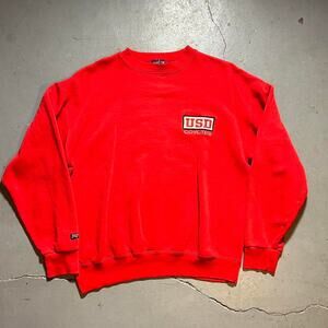 90s jansport red crecneck sweater